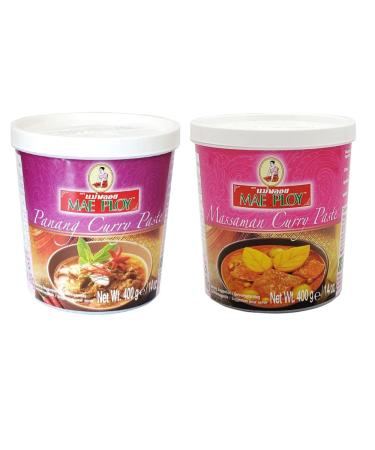 Mae Ploy Curry Paste Twin Pack (Massaman & Panang Thai Curry 400g x 2) HALAL