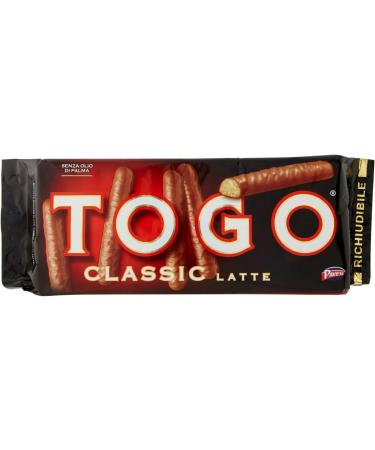 Pack of 6 Pavesi Togo Classic al latte chocolate bars with milk chocolate 120 g