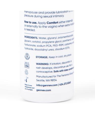 Gennev Intimate Water Based Lubricant for Women - 2-in-1 Menopause Lubricant and Feminine Moisturizer - All-Natural Personal Lube for Vaginal Dryness - No Parabens Hormones Fragrance (2 Ounces) 2 Fl Oz (Pack of 1) - Buy Online on GoSupps.com