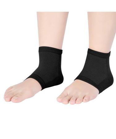 Toothless Moisturizing Heel Sleeves | Comfortable Foot Care Socks | Black for Foot Fatigue Relief - Buy Online on GoSupps.com
