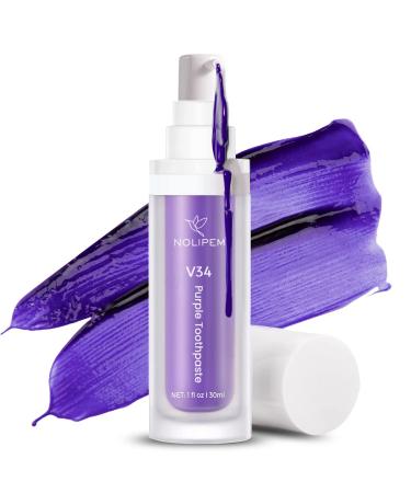 Nolipem purple tooth paste for teeth whitening purple tooth paste purple teeth whitening tooth stain removal teeth whitening booster teeth white