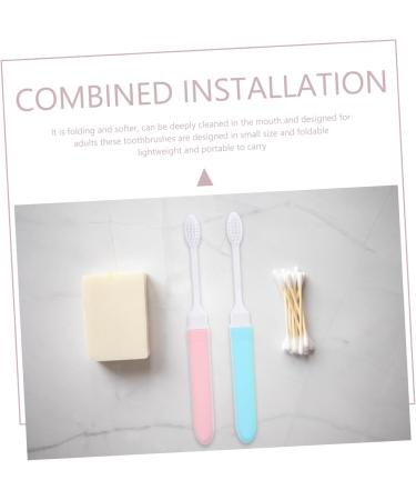 Magiclulu 5-Piece Travel Toothbrush Set | Soft Bristles & Foldable Design | Essential Travel Accessories for Dental Care - Buy Online on GoSupps.com