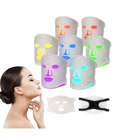 Face Mask Light 7 Color Light Facial Skin Care Mask for Face at Home