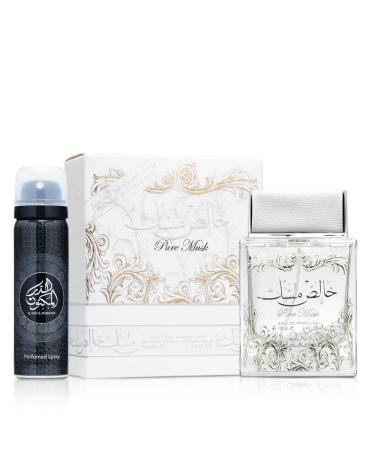 Lattafa Pure Musk Eau De Parfum Spray 3.4 Ounce (Unisex) Pure Musk 3.4 Fl Oz (Pack of 1) - Buy Online on GoSupps.com