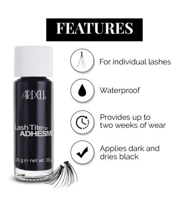 Ardell LashTite Adhesive Dark 2 Pack - Secures Individual Fake Lashes for Weeks - 0.125 Oz - Buy Online on GoSupps.com