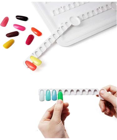 Nail Tips Color Chart Odorless Nail Polish Sample Book Plastic for Home for Nail Salon - Buy Online on GoSupps.com