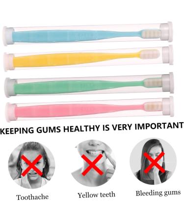 Buy Minkissy 4-Piece Micro Toothbrush Set for Kids & Adults - Travel-Friendly Manual Tooth Cleaning Tools | International Shipping Available - Buy Online on GoSupps.com
