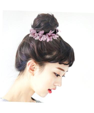 minkissy Artificial Flower Women's Hair Tie Elastic Hair Ties Rope Hair Ring Hair Scrunchies Colored Hair Ties Scrunchy Hair Bands Hair Rope Head Modeling Bridesmaid Fabric Ponytail - Buy Online on GoSupps.com