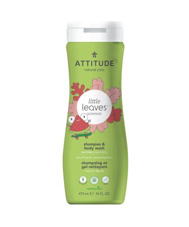 ATTITUDE Kids Shampoo and Body Wash, EWG Safe Hypoallergenic & Vegan, Perfect for Sensitive Skin, Watermelon & Coco, 16 Fl Oz Watermelon & Coco 16 Fl Oz (Pack of 1) - Buy Online on GoSupps.com