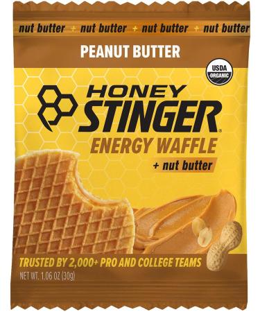 Honey Stinger Organic Peanut Butter Waffles - USDA Certified Kosher Natural Energy Snack Gluten-Free No Artificial Flavors or Preservatives Convenient Box of 12 for Athletic & Outdoor Use - Buy Online on GoSupps.com