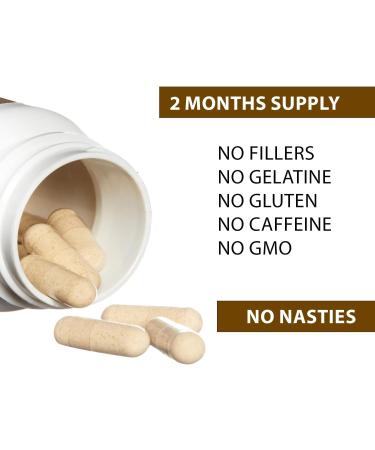 Premium 5000mg Lion's Mane Mushroom Capsules - 60 Vegan Capsules with 30% Polysaccharides for Mental Clarity and Focus - Buy Online on GoSupps.com