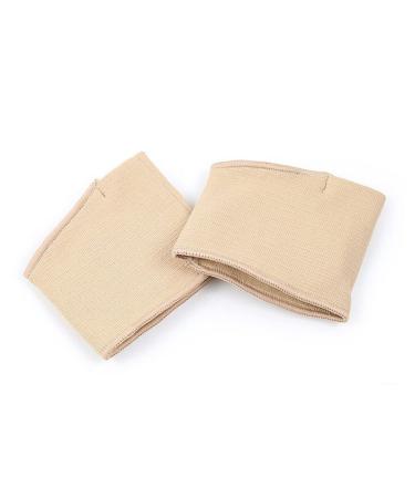 Hemoton 2pcs Bunion Splint Bunion Aid of Foot Cushion Socks Foot Cushions for High Heels Thumb Spica Splint Heels Cushioning Pads Hallux Valgus Covers Toes Separator Thumb Covers Orthotics Skin Colour 9X8CM