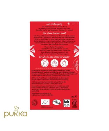 Pukka Turmeric Active Bio-Herbal Tea - Ginger Nettle & Orange | 80 Tea Bags | 4 Pack for Active Lifestyle - Shop Internationally - Buy Online on GoSupps.com
