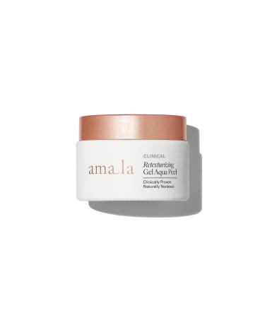 Amala Retexturing Gel Aqua Peel with 15% AHA Fruit Complex Willow Bark Extract Rye Bio-Ferment. Anti-Aging Mask Promotes Smooth Texture Refined Pores and Hydro Boost Glow. (50ml)