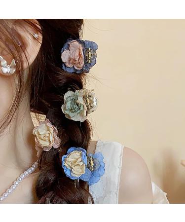 Limtula Camellia Flower Claw Clip Hair Claw for Women Hair Barrettes Jaw Clip Elegant Hairpin Girl Hair Styling Tool Accessories Blue - Buy Online on GoSupps.com