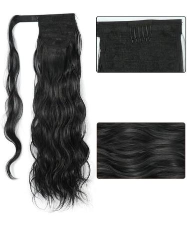 Fake Hair Bun 24 Inch Long Wavy Ponytail Wrap Hair Band Synthetic Ponytail Extensions Blonde Wavy Ponytail Wig Women Hair Bun Hair Accessories (Color : F22-613) - Buy Online on GoSupps.com