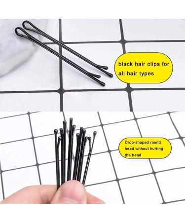 200 Metal Wave Hair Clips & Bobby Pins for Girls & Women - 2.17 Inch Black Hairpins - International Shipping Available - Buy Online on GoSupps.com