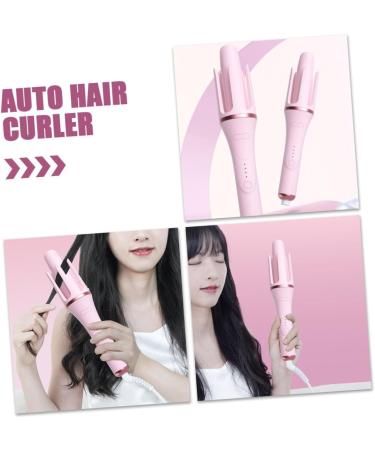 DRESSOOS Fully Automatic Hair Curling Iron Hair Curlers Hair Rollers Crimper Hair Tool Curling Wand Pink Abs - Buy Online on GoSupps.com