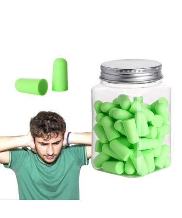 Ultra Soft Ear Plugs | Reusable Ear Plugs for Noise Reduction - Sleep Ear Plugs Slow Rebound for Sleeping Travel Concerts Studying Loud Noise Work Fulenyi Fluorescent Green 60 Pieces