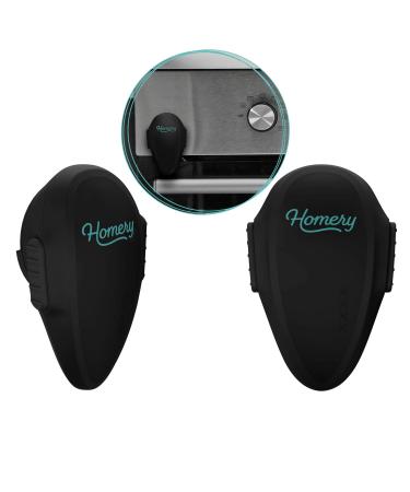 Oven child locking 2 pieces of stove protection children for ovan door child lock stove - stove protection for babies & toddlers oven protection with installation without drilling (2 pieces black)
