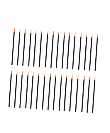 WOONEKY 100pcs Fine Tool Point Gloss Lip Eyeliner Wands Cosmetic Applicator Disposable Brush Makeup