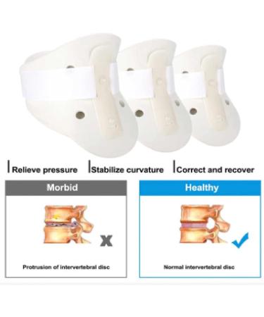 Naked Adjustable Neck Support - Prevent Cervical Spondylosis & Relieve Migraines | Wh M White | International Shipping - Buy Online on GoSupps.com