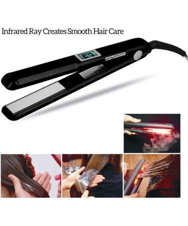 Professional Infrared Hair Care Iron - Hair Treatment Styler with LCD Display for Damaged Hair Recovery - Best Flat Plate Iron - Buy Online on GoSupps.com