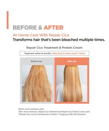 AMOS PROFESSIONAL Repair Cica Protein Leave-in Treatment | Anti-Frizz Deep Conditioner for Split Ends & Breakage | 5.0 fl. oz - Shop Internationally for Healthy Hair - Buy Online on GoSupps.com
