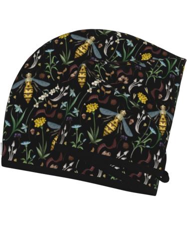 Hair Towel Wrap with Button - Quick Drying Turban & Head Towel (Wasp & Florals) | Premium Hair Care - Buy Online on GoSupps.com
