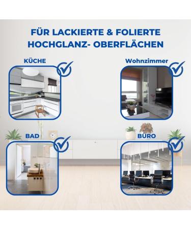 Pandacleaner Kitchen Surface Cleaner 1000 ml Premium Concentrate High Gloss Cleaner for Bathroom Kitchen and Gloss Finish Furniture - Buy Online on GoSupps.com