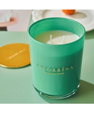 Cocorr na Candle - Natural Soy Sandalwood Candle in Glass | 46-Hour Burn | Perfect Christmas Gift | 420g Fragrance Candle with 2 Wicks - Buy Online on GoSupps.com