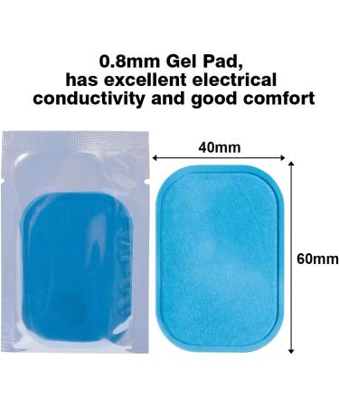 Zitfri 48 EMS Gel Pads for Belly Trainer | Replacement Sheets for Electrical Muscle Stimulation | ABS Trainer Gel Pads - Buy Online on GoSupps.com