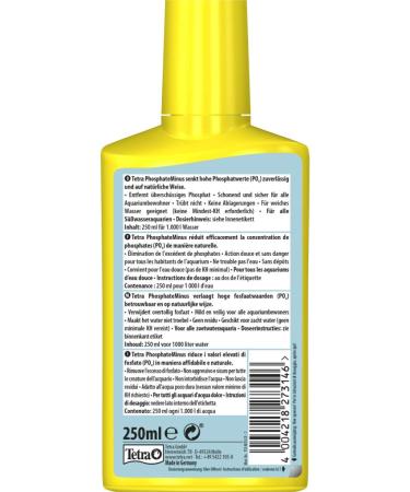 Tetra PhosphateMinus 250 ml | Reduce Algae Nutrients in Aquariums | Reliable Phosphate Remover - Buy Online on GoSupps.com