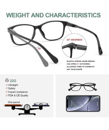 K KENZHOU 5-Pack Reading Glasses Blue Light Blocking Women/Men Anti Headache/Glare/Eye Strain Lightweight Eyeglasses C1c2c6c7c10 2.5 x - Buy Online on GoSupps.com