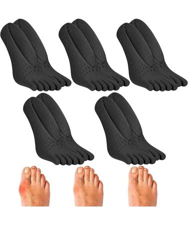 BIERDAN 5 Pairs of Projoint Anti-Bunion Health Socks Women Toe Socks Breathable Socks Orthopedic Compressing Sock