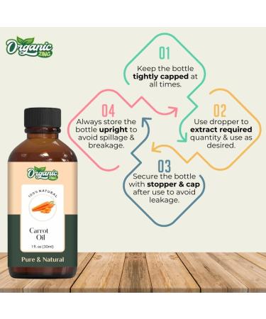 Pure Carrot Oil | Natural Carrier Oil for Skincare Hair Care & Massage - 30ml - Buy Online on GoSupps.com