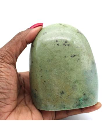 G n rique Madagascan Feldspar Decorative Green 740g 90mm