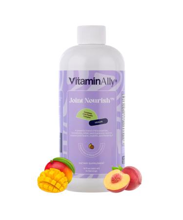 Joint Nourish 100% Vegan Liquid Joint Supplement | Vegan Glucosamine, Chondroitin, MSM, Hyaluronic Acid & Vitamin C | Mango-Peach | Supports Joint Mobility, Cartilage & Skin | Sugar-Free,16 Servings