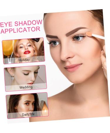 Ipetboom 50pcs Two-color Eyeshadow Brush Eyeshadow Stick Eyeshadow Sponge Latex Sponge Eyeshadow Cosmetics - Buy Online on GoSupps.com