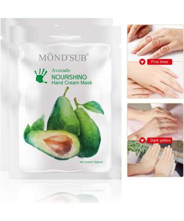 5 Pairs MOND'SUB Avocado Moisturizing Hand Masks | Hydrating Gloves for Dry Hand and Dry Skin | Nourishing & Soothing & Whitening |Best Natural Skin Care Products Full with Natural Oil - Buy Online on GoSupps.com