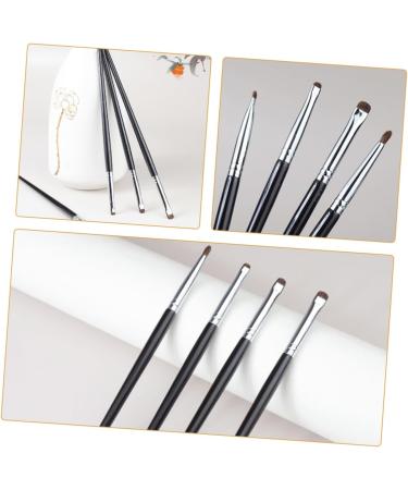 PLAFOPE 4pcs Eye Shadow Brush Set Eyeshadow Brush Makeup Eyeliner Brush Eye Makeup Kit Black  - Buy Online on GoSupps.com