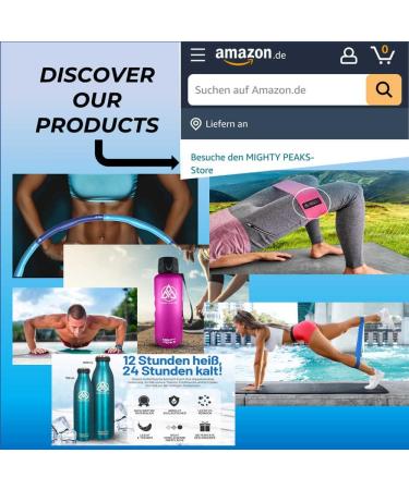 Mighty Peaks Nordic Walking Pads - 8 Pieces Asphalt Rubber Buffers for 10mm Sticks - Universal Fit for Hiking & Nordic Walking - Buy Online on GoSupps.com