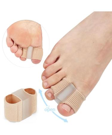 Ruamny Big Toe Separators Hammertoe Straightener Gel Toe Correction Elasticated Hammertoe Corrector Pain-Free for Both Female and Male Gel Fiber Toe Correction(4Pcs Nylon)-Size L - Buy Online on GoSupps.com