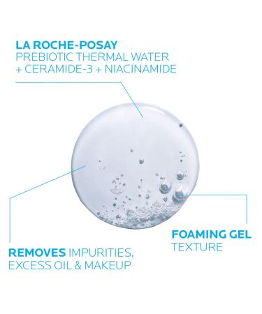 La Roche-Posay Toleriane Purifying Foaming Facial Cleanser - Oil-Free Face Wash for Oily & Sensitive Skin with Niacinamide - Pore Cleanser, 13.52 Fl Oz - Unscented - Buy Online on GoSupps.com