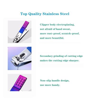 Tuecota 18 in 1 Stainless Steel Nail Clipper Set - Professional Manicure Pedicure Kit for Women and Men - Buy Online on GoSupps.com