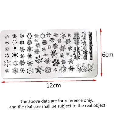 Snowflake Flowers Nail Stamping Plates - Boy & Girl Face Image Stencils for Unique Nail Art - Buy Online on GoSupps.com