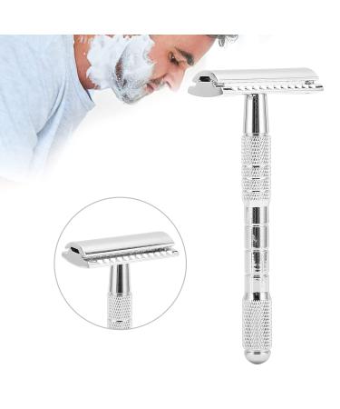 Professional Double Edge Manual Razor - Classic Non-Slip Reusable Men's Safety Razor | Washable Old-Fashioned Hand Razor for a Smooth Shave - Buy Online on GoSupps.com