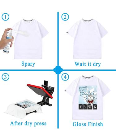 Sublimation Coating Spray for Cotton Shirts & All Fabrics - Ideal for T-shirts, Canvas, Polyester Tote Bags, Aprons, Pillows - Buy Online on GoSupps.com