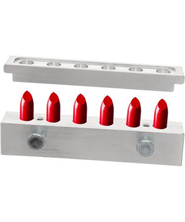 Beatifufu 1 Set 6 Hole Lipstick Mold Aluminum Alloy Lip Gloss Mold Lip Balm Making Kit Lip Balm Maker Lip Balm Molding Tool Aluminum Alloy Lip Balm Mold Lip Balm Mold Holder Lip Balm Kit 15.5X4.6cm Silver - Buy Online on GoSupps.com
