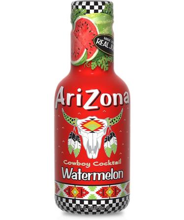 Arizona Green Tea Pomegranate & Watermelon Flavours 500ml Each (Pack of 12) - Buy Online on GoSupps.com